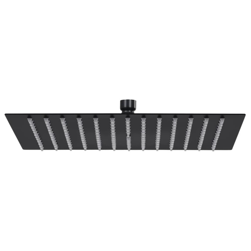 vidaXL Regenbrause Edelstahl 40x40 cm Quadrat Schwarz vidaXL Regenbrause Edelstahl 40x40 cm Quadrat Schwarz