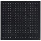 vidaXL Regenbrause Edelstahl 40x40 cm Quadrat Schwarz vidaXL Regenbrause Edelstahl 40x40 cm Quadrat Schwarz