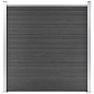 vidaXL Zaunelement WPC 180x186 cm Schwarz vidaXL Zaunelement WPC 180x186 cm Schwarz