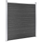vidaXL Zaunelement WPC 180x186 cm Schwarz vidaXL Zaunelement WPC 180x186 cm Schwarz
