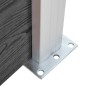 vidaXL Zaunelement WPC 180x186 cm Schwarz vidaXL Zaunelement WPC 180x186 cm Schwarz