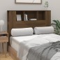 vidaXL Kopfteil mit Ablagen Braun Eichen-Optik 120x18,5x104,5 cm vidaXL Kopfteil mit Ablagen Braun Eichen-Optik 120x18,5x104,5 cm