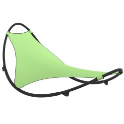 vidaXL Schaukelliege mit Rollen Stahl & Textilene Grün