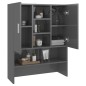 vidaXL Waschmaschinenschrank Hochglanz-Grau 70,5x25,5x90 cm vidaXL Waschmaschinenschrank Hochglanz-Grau 70,5x25,5x90 cm
