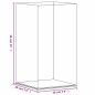 vidaXL Vitrine Transparent 20x20x38 cm Acryl vidaXL Vitrine Transparent 20x20x38 cm Acryl