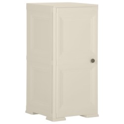 vidaXL Kunststoffschrank 40x43x85,5 cm Holzdesign Vanilleeis