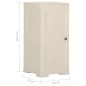 vidaXL Kunststoffschrank 40x43x85,5 cm Holzdesign Vanilleeis vidaXL Kunststoffschrank 40x43x85,5 cm Holzdesign Vanilleeis