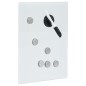 vidaXL Schlüsselkasten mit Magnettafel Weiß 30x20x5,5 cm vidaXL Schlüsselkasten mit Magnettafel Weiß 30x20x5,5 cm
