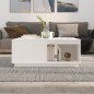 vidaXL Couchtisch Weiß 100x101x40,5 cm Massivholz Kiefer vidaXL Couchtisch Weiß 100x101x40,5 cm Massivholz Kiefer
