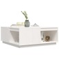 vidaXL Couchtisch Weiß 100x101x40,5 cm Massivholz Kiefer vidaXL Couchtisch Weiß 100x101x40,5 cm Massivholz Kiefer
