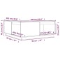 vidaXL Couchtisch Weiß 100x101x40,5 cm Massivholz Kiefer vidaXL Couchtisch Weiß 100x101x40,5 cm Massivholz Kiefer