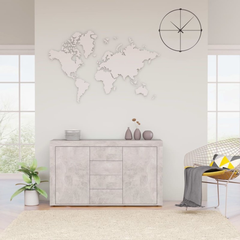 vidaXL Sideboard Betongrau 120x36x69 cm Holzwerkstoff vidaXL Sideboard Betongrau 120x36x69 cm Holzwerkstoff