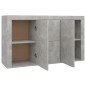 vidaXL Sideboard Betongrau 120x36x69 cm Holzwerkstoff vidaXL Sideboard Betongrau 120x36x69 cm Holzwerkstoff