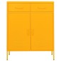 vidaXL Lagerschrank Senfgelb 80x35x101,5 cm Stahl vidaXL Lagerschrank Senfgelb 80x35x101,5 cm Stahl