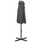 vidaXL Sonnenschirm mit Aluminium-Mast 460 x 270 cm Anthrazit vidaXL Sonnenschirm mit Aluminium-Mast 460 x 270 cm Anthrazit