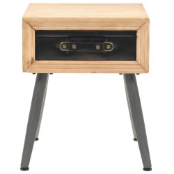 vidaXL Nachtisch Tannenholz Massiv 43 × 38 × 50 cm