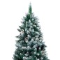 vidaXL Künstlicher Weihnachtsbaum mit Zapfen und Schnee 240 cm vidaXL Künstlicher Weihnachtsbaum mit Zapfen und Schnee 240 cm