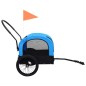 vidaXL 2-in-1 Tier-Fahrradanhänger und Jogger Blau und Schwarz vidaXL 2-in-1 Tier-Fahrradanhänger und Jogger Blau und Schwarz