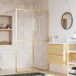 vidaXL Duschwand für Begehbare Dusche ESG Klarglas Golden 118x195cm vidaXL Duschwand für Begehbare Dusche ESG Klarglas Golden 118x195cm