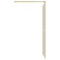 vidaXL Duschwand für Begehbare Dusche ESG Klarglas Golden 118x195cm vidaXL Duschwand für Begehbare Dusche ESG Klarglas Golden 118x195cm