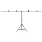 vidaXL Hintergrundständer T-Form Schwarz 201x60x(70-200) cm vidaXL Hintergrundständer T-Form Schwarz 201x60x(70-200) cm