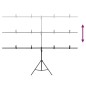 vidaXL Hintergrundständer T-Form Schwarz 201x60x(70-200) cm vidaXL Hintergrundständer T-Form Schwarz 201x60x(70-200) cm