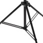 vidaXL Hintergrundständer T-Form Schwarz 201x60x(70-200) cm vidaXL Hintergrundständer T-Form Schwarz 201x60x(70-200) cm