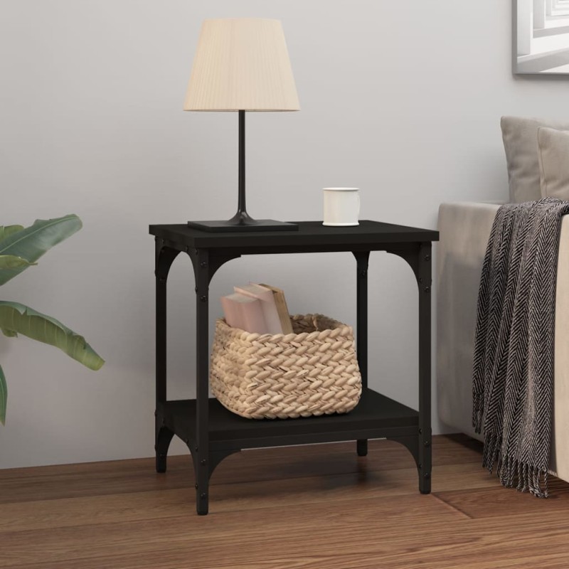 vidaXL Beistelltisch Schwarz 40x30x42 cm Holzwerkstoff vidaXL Beistelltisch Schwarz 40x30x42 cm Holzwerkstoff