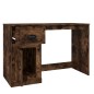 vidaXL Schreibtisch mit Schublade Räuchereiche 115x50x75cm vidaXL Schreibtisch mit Schublade Räuchereiche 115x50x75cm