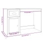 vidaXL Schreibtisch mit Schublade Räuchereiche 115x50x75cm vidaXL Schreibtisch mit Schublade Räuchereiche 115x50x75cm