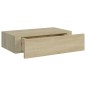 vidaXL Wandregal mit Schublade Eichen-Optik 40x23,5x10 cm MDF vidaXL Wandregal mit Schublade Eichen-Optik 40x23,5x10 cm MDF