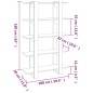 vidaXL Bücherregal/Raumteiler Schwarz 100×30×160 cm vidaXL Bücherregal/Raumteiler Schwarz 100×30×160 cm
