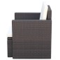 Gartenstuhl mit Polstern und Kissen Poly Rattan Braun Gartenstuhl mit Polstern und Kissen Poly Rattan Braun