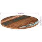 vidaXL Tischplatte Rund 70 cm 25-27 mm Altholz Massiv vidaXL Tischplatte Rund 70 cm 25-27 mm Altholz Massiv