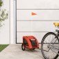 vidaXL Fahrradanhänger für Hunde Orange Oxford-Gewebe und Eisen vidaXL Fahrradanhänger für Hunde Orange Oxford-Gewebe und Eisen