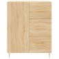 Highboard Sonoma-Eiche 69,5x34x180 cm Holzwerkstoff Highboard Sonoma-Eiche 69,5x34x180 cm Holzwerkstoff