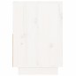 vidaXL Nachttisch Weiß 60x34x51 cm Massivholz Kiefer vidaXL Nachttisch Weiß 60x34x51 cm Massivholz Kiefer