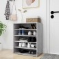 vidaXL Schuhschrank Betongrau 60x35x70 cm Holzwerkstoff vidaXL Schuhschrank Betongrau 60x35x70 cm Holzwerkstoff