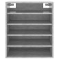 vidaXL Schuhschrank Betongrau 60x35x70 cm Holzwerkstoff vidaXL Schuhschrank Betongrau 60x35x70 cm Holzwerkstoff
