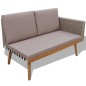 vidaXL 4-tlg. Garten-Lounge-Set mit Auflagen Poly Rattan Grau vidaXL 4-tlg. Garten-Lounge-Set mit Auflagen Poly Rattan Grau