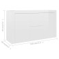 vidaXL Sideboard Hochglanz-Weiß 120x36x69 cm Holzwerkstoff vidaXL Sideboard Hochglanz-Weiß 120x36x69 cm Holzwerkstoff
