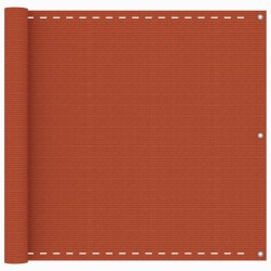 vidaXL Balkon-Sichtschutz Orange 90x400 cm HDPE 