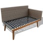 vidaXL 4-tlg. Garten-Lounge-Set mit Auflagen Poly Rattan Grau vidaXL 4-tlg. Garten-Lounge-Set mit Auflagen Poly Rattan Grau