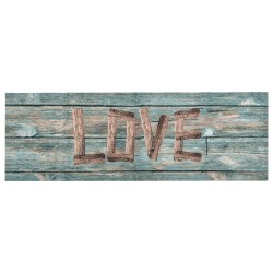 vidaXL Küchenbodenmatte Waschbar Love 45x150 cm  