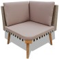 vidaXL 4-tlg. Garten-Lounge-Set mit Auflagen Poly Rattan Grau vidaXL 4-tlg. Garten-Lounge-Set mit Auflagen Poly Rattan Grau