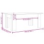 vidaXL Couchtisch Braun Eichen-Optik 100x60x42 cm Holzwerkstoff vidaXL Couchtisch Braun Eichen-Optik 100x60x42 cm Holzwerkstoff