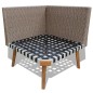 vidaXL 4-tlg. Garten-Lounge-Set mit Auflagen Poly Rattan Grau vidaXL 4-tlg. Garten-Lounge-Set mit Auflagen Poly Rattan Grau