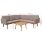 vidaXL 4-tlg. Garten-Lounge-Set mit Auflagen Poly Rattan Grau vidaXL 4-tlg. Garten-Lounge-Set mit Auflagen Poly Rattan Grau