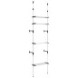 vidaXL Teleskop-Garderobe mit Regalen Aluminium vidaXL Teleskop-Garderobe mit Regalen Aluminium