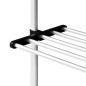 vidaXL Teleskop-Garderobe mit Regalen Aluminium vidaXL Teleskop-Garderobe mit Regalen Aluminium